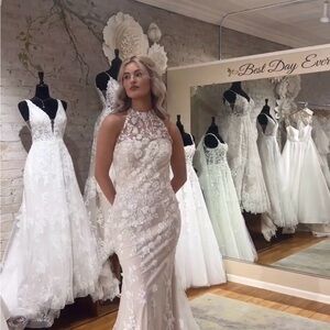 Brand New Floral Lace Wedding Dress